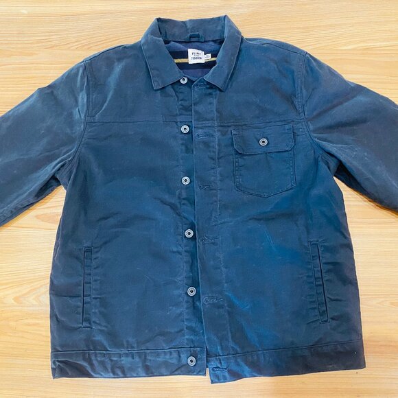 Flint and Tinder Waxed Trucker Jacket Mens XL - Picture 1 of 11